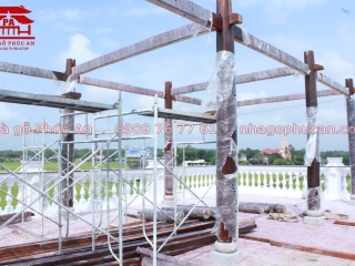 KHỞI CÔNG NHÀ 3 GIAN 8 CỘT TẠI BÌNH ĐỊNH