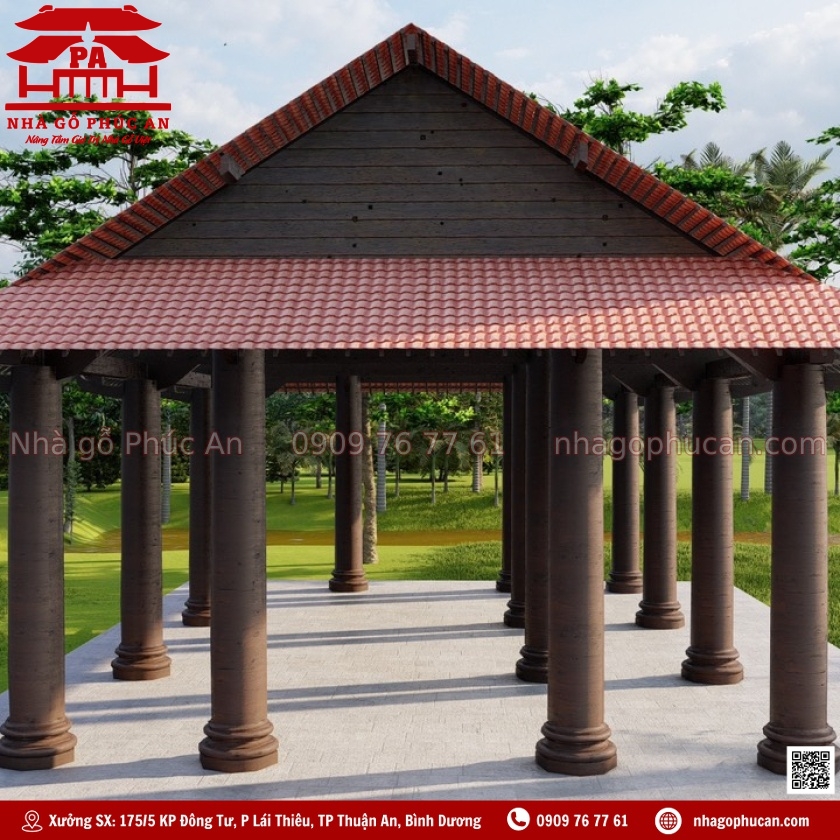Mẫu nhà 3 gian 16 cột