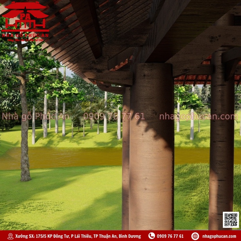Mẫu nhà 3 gian 16 cột