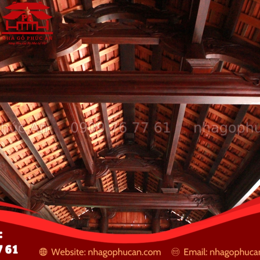 Nhà 3 gian 28 cột kẻ truyền
