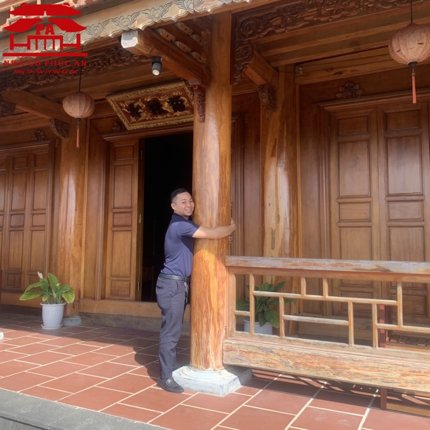 Nhà Gỗ Đinh Hương Vanh Cột 140-180cm.