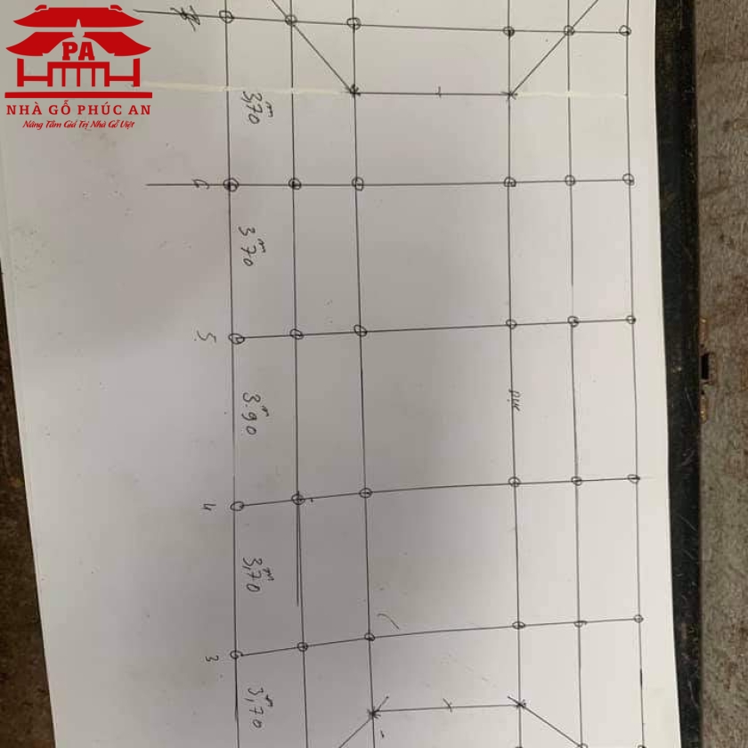 Nhà gỗ Táu Mật 100%. 5gian-2 chái.
