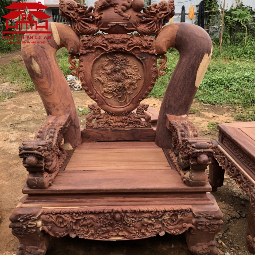 Bàn Ghế Gỗ Cẩm Lai Việt 11 món.