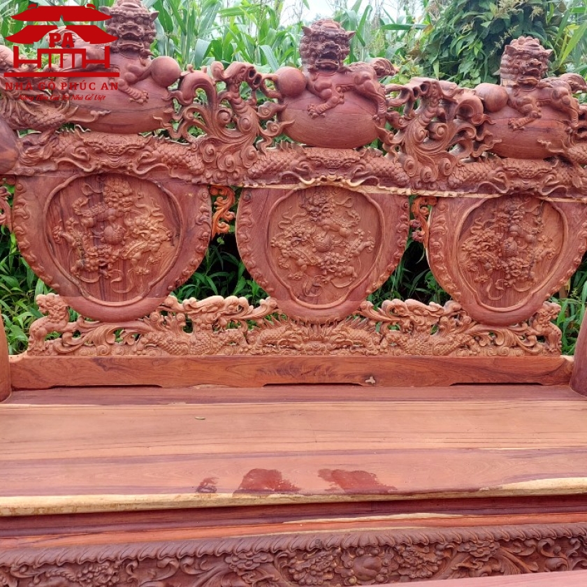 Bàn Ghế Gỗ Cẩm Lai Việt 11 món.