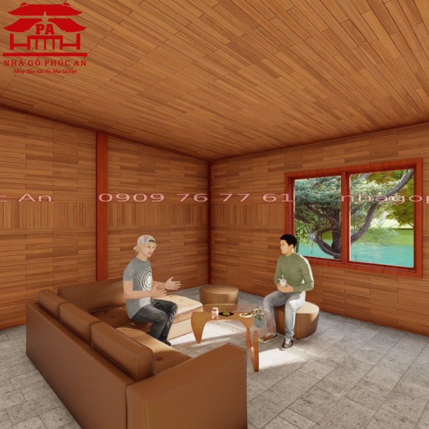 MẪU PHÒNG NGHỈ BẰNG GỖ