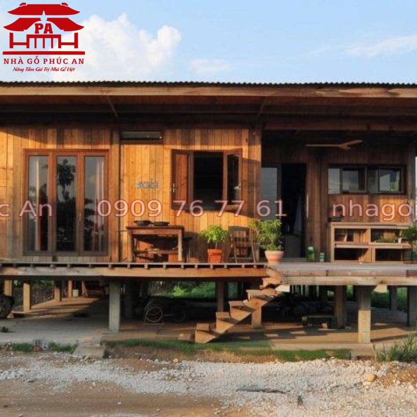 MẪU NHÀ GỖ HOMESTAY 2 PHÒNG NGỦ