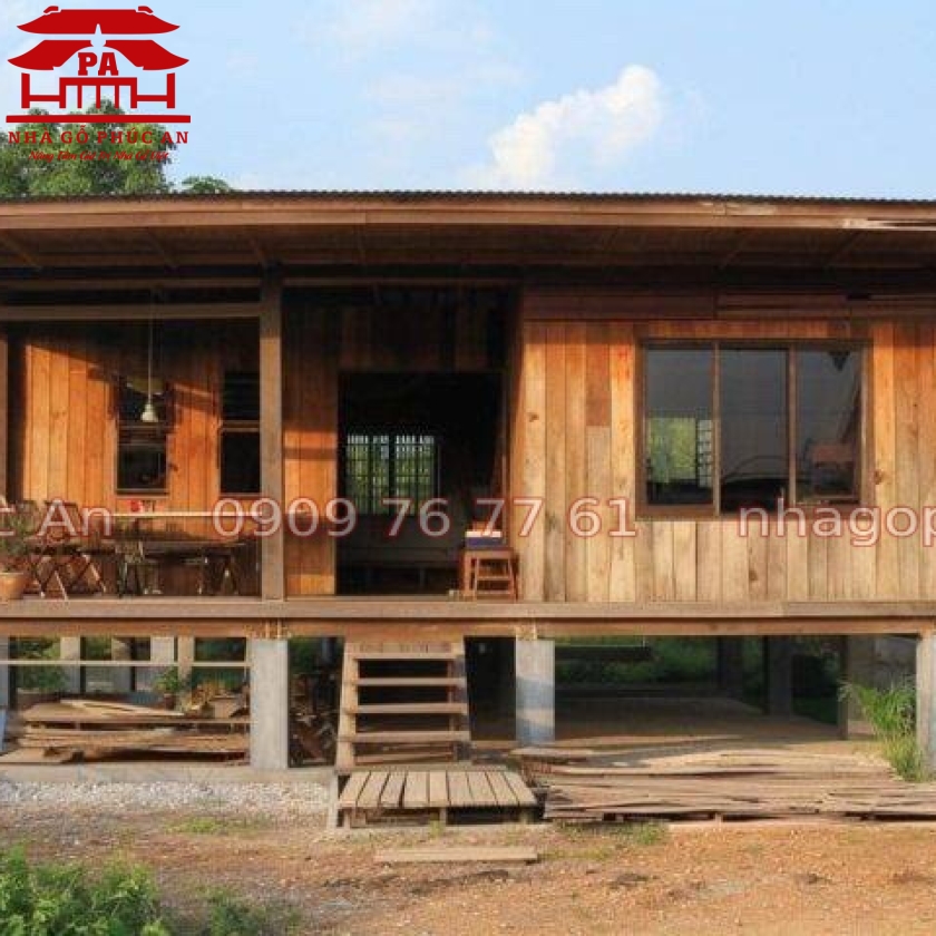MẪU NHÀ GỖ HOMESTAY 2 PHÒNG NGỦ