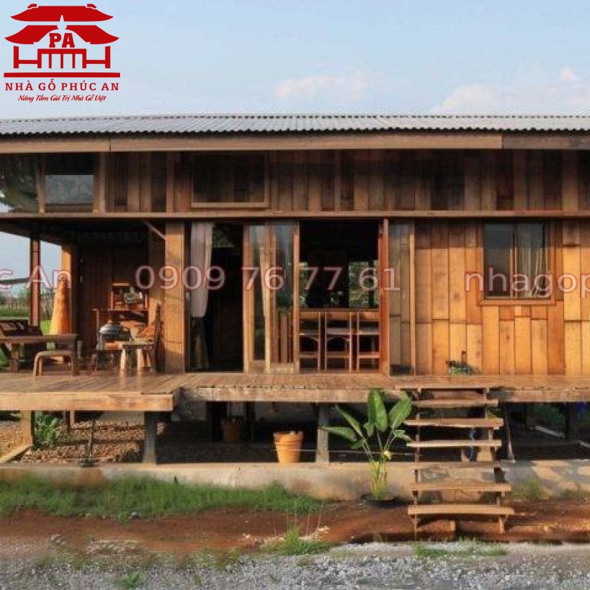 MẪU NHÀ GỖ HOMESTAY 2 PHÒNG NGỦ
