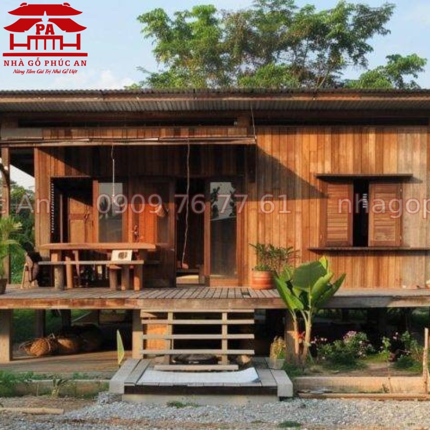 MẪU NHÀ GỖ HOMESTAY 2 PHÒNG NGỦ
