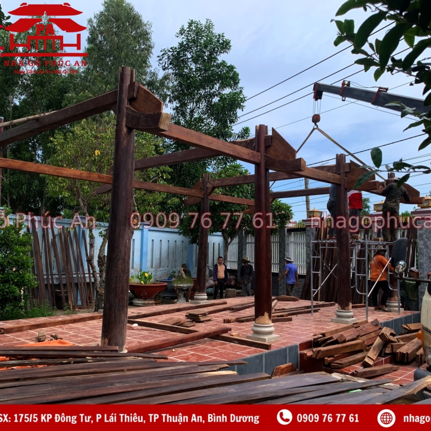 DỰ ÁN NHÀ 3 GIAN 8 CỘT TẠI VŨNG TÀU