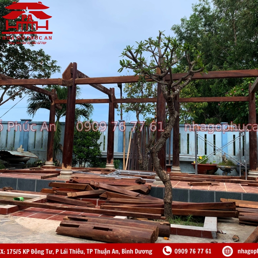 DỰ ÁN NHÀ 3 GIAN 8 CỘT TẠI VŨNG TÀU